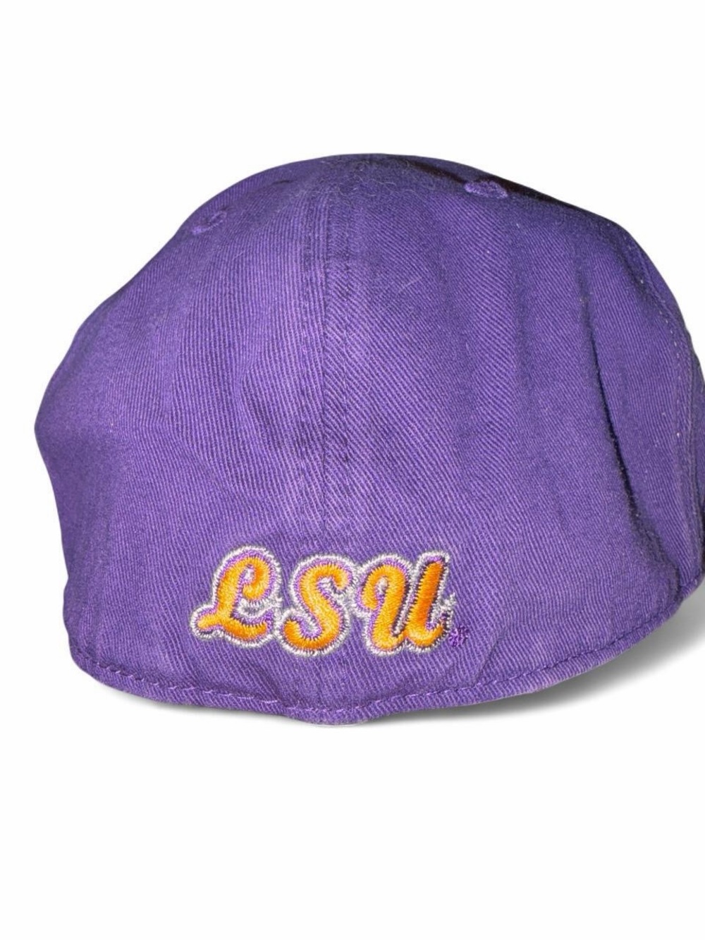 NWOT Rare Vintsge LSU Tigers Hat ‘47 Twins Metallic Silver Stitch Toonces Script